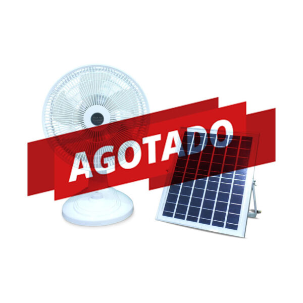 Ventilador de mesa con panel solar