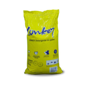 detergente en polvo aroma limón Lonkey biodegradable