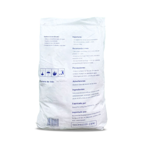 detergente en polvo aroma floral Lonkey biodegradable