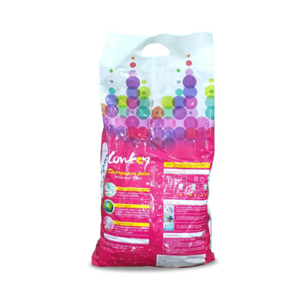 detergente en polvo aroma floral Lonkey biodegradable